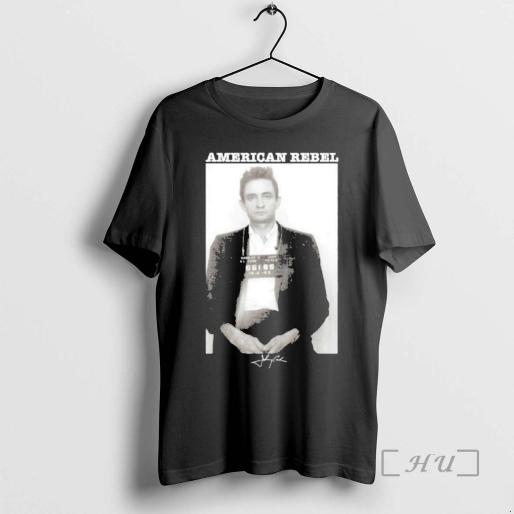Officials Johnny Cash American Rebel Mugshot T-Shirts, Hoodie, Sweatshirt | AU01DripNestTees.com