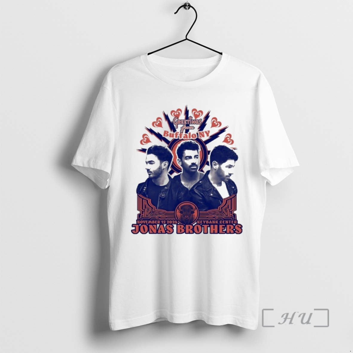 Officials Jonas Brothers Greetings From Buffalo Ny Keybank Center 2025 T-Shirts, Hoodie, Sweatshirt | AU01DripNestTees.com