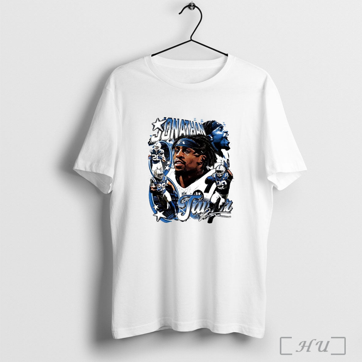 Officials Jonathan Taylor Picture Collage Signature Indianapolis Colts T Shirt