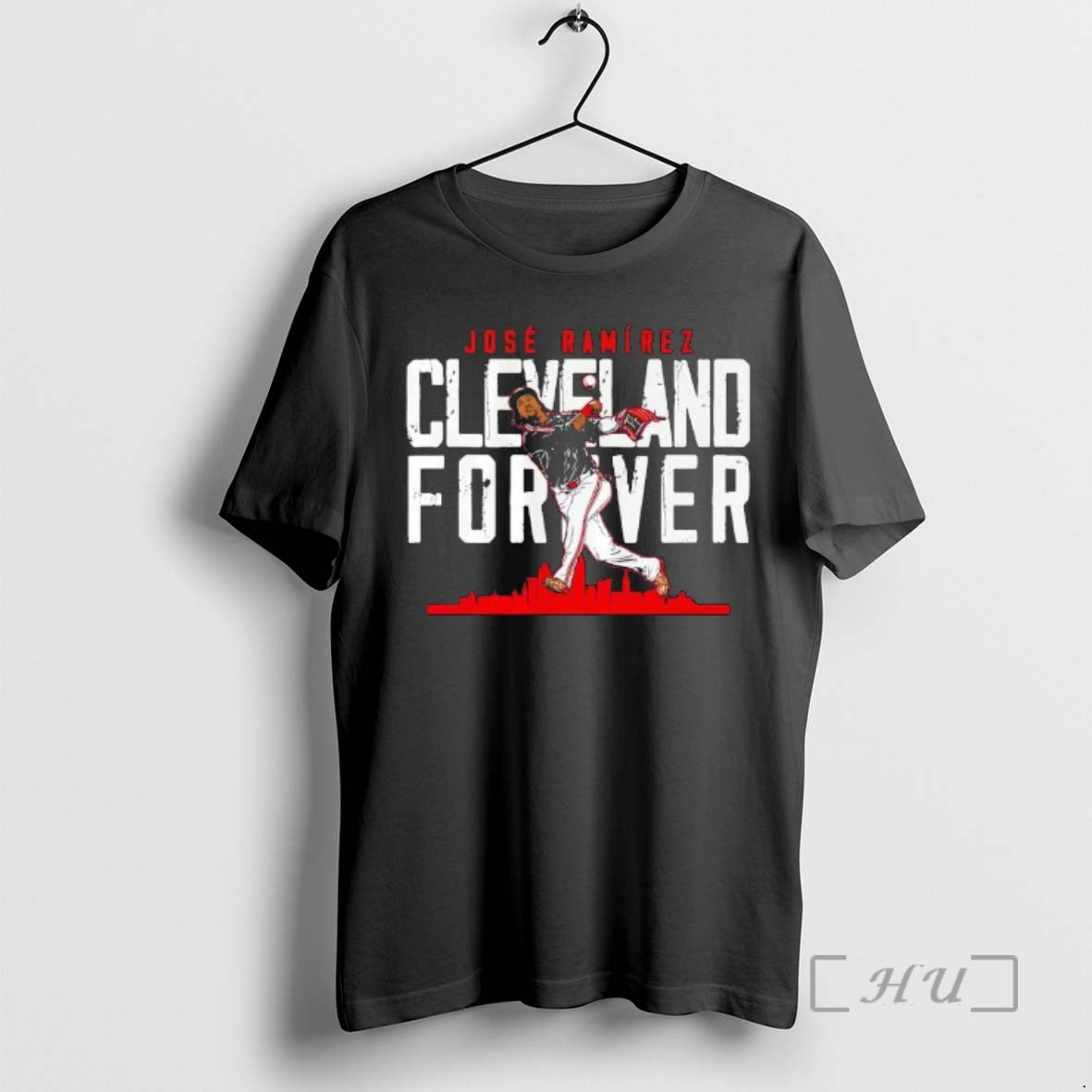 Officials Jose Ramirez Cleveland Guardians Forever Skyline T-Shirts, Hoodie, Sweatshirt | AU01DripNestTees.com