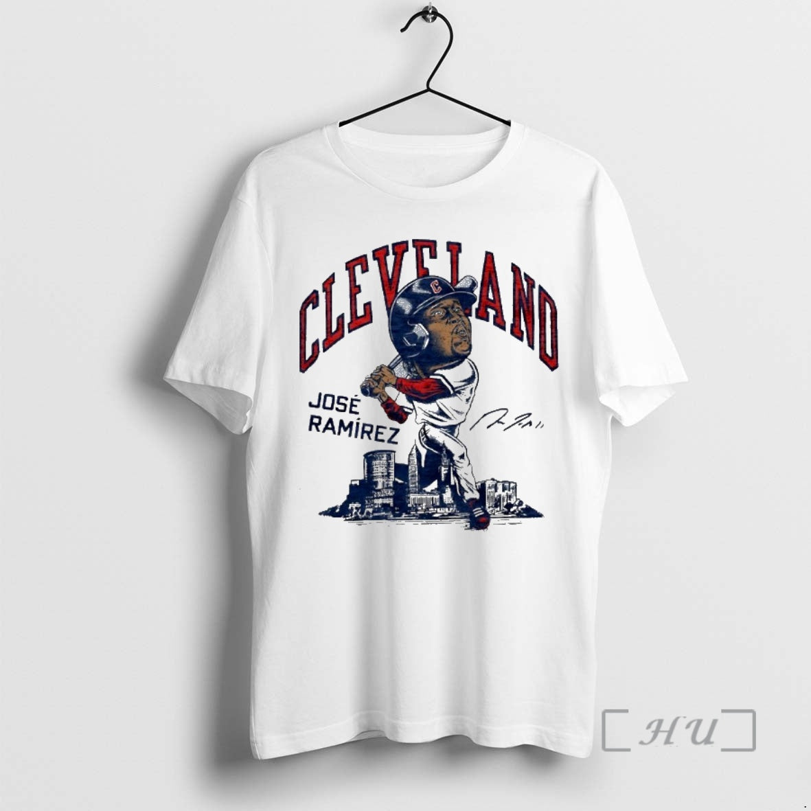 Officials Jose Ramirez Cleveland Guardians Superstar Caricature Signature T-Shirts, Hoodie, Sweatshirt | AU01DripNestTees.com