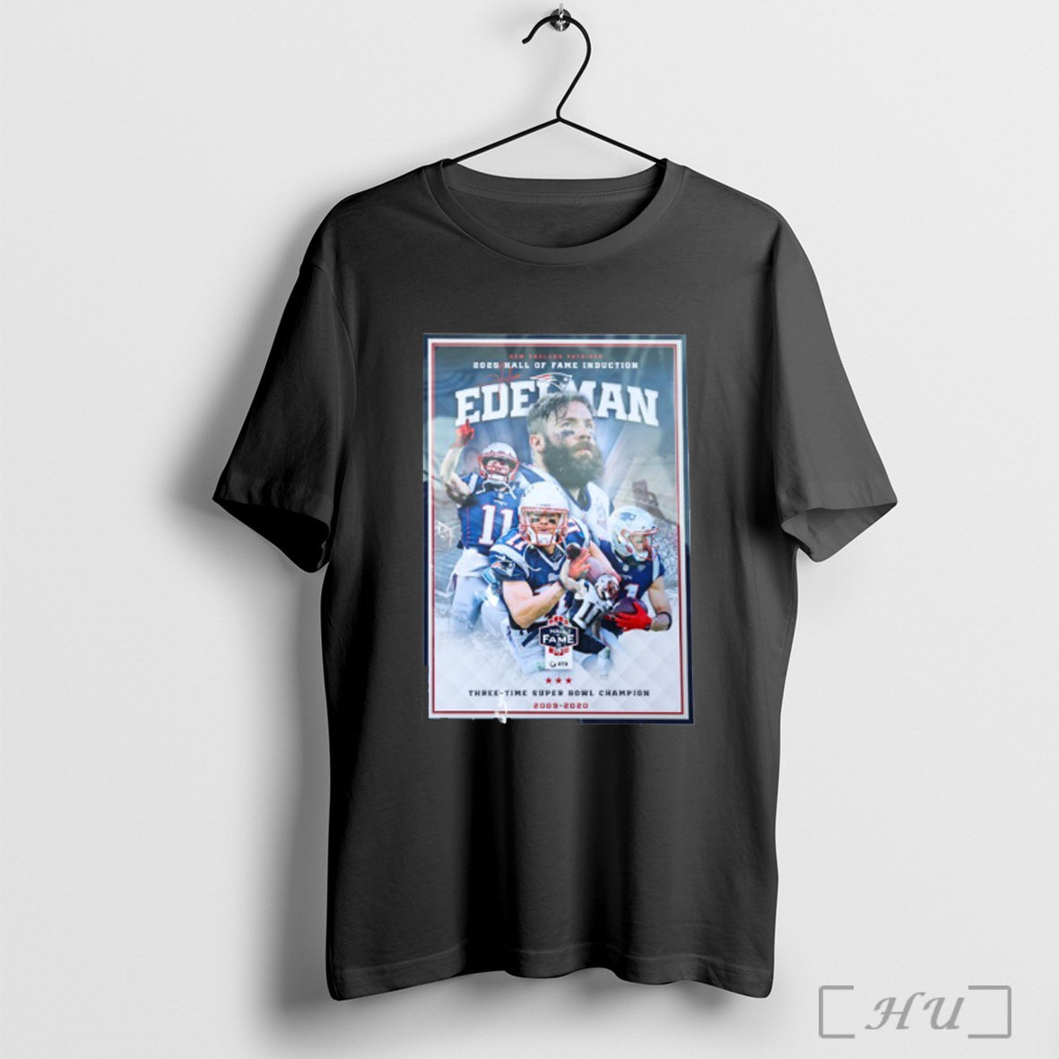 Officials Julian Edelman Patriots 2025 Hall Of Fame Induction T Shirt