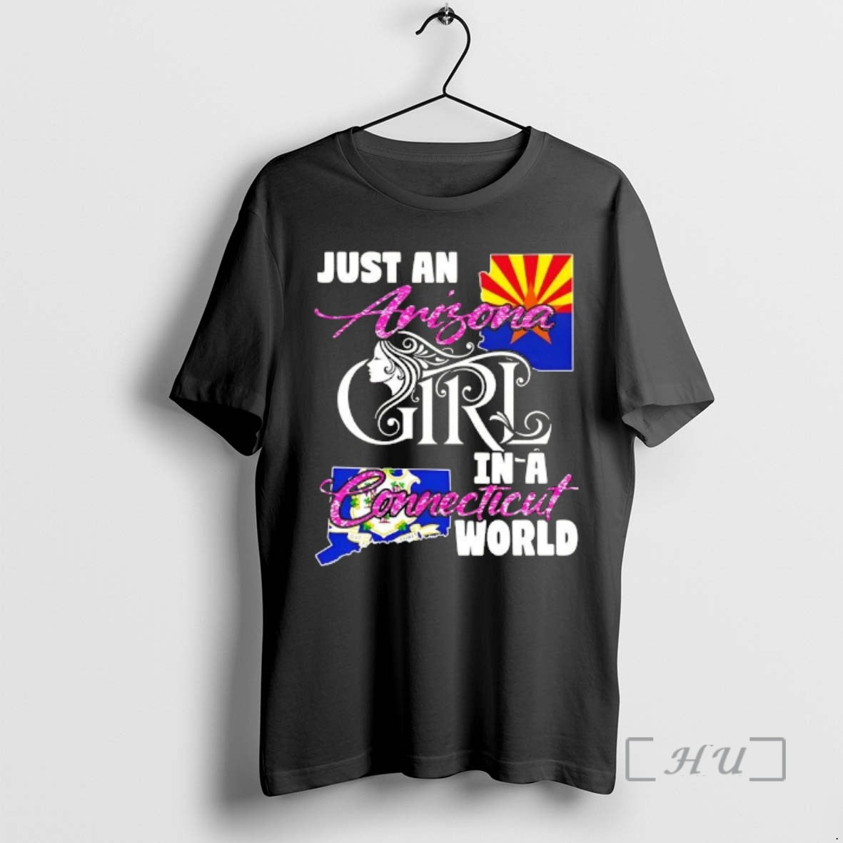 Officials Just An Arizona Girl In A Connecticut World T-Shirts, Hoodie, Sweatshirt | AU01DripNestTees.com