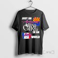 Officials Just An Arizona Girl In A Iowa World T-Shirts, Hoodie, Sweatshirt | AU01DripNestTees.com