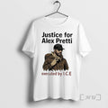 Officials Justice For Alex Pretti Executed By Ice No Ice T-Shirts, Hoodie, Sweatshirt | AU01DripNestTees.com