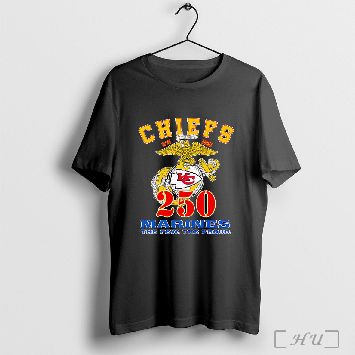 Officials Kansas City Chiefs 250 Marines The Few The Proud T Shirt