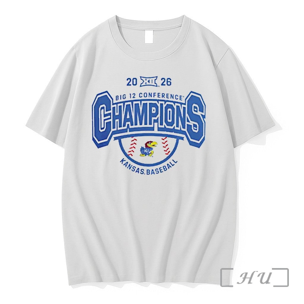 Officials Kansas Jayhawks Baseball 2026 Big 12 Baseball Tournament Champions 1 Premium T Shirts Sweater