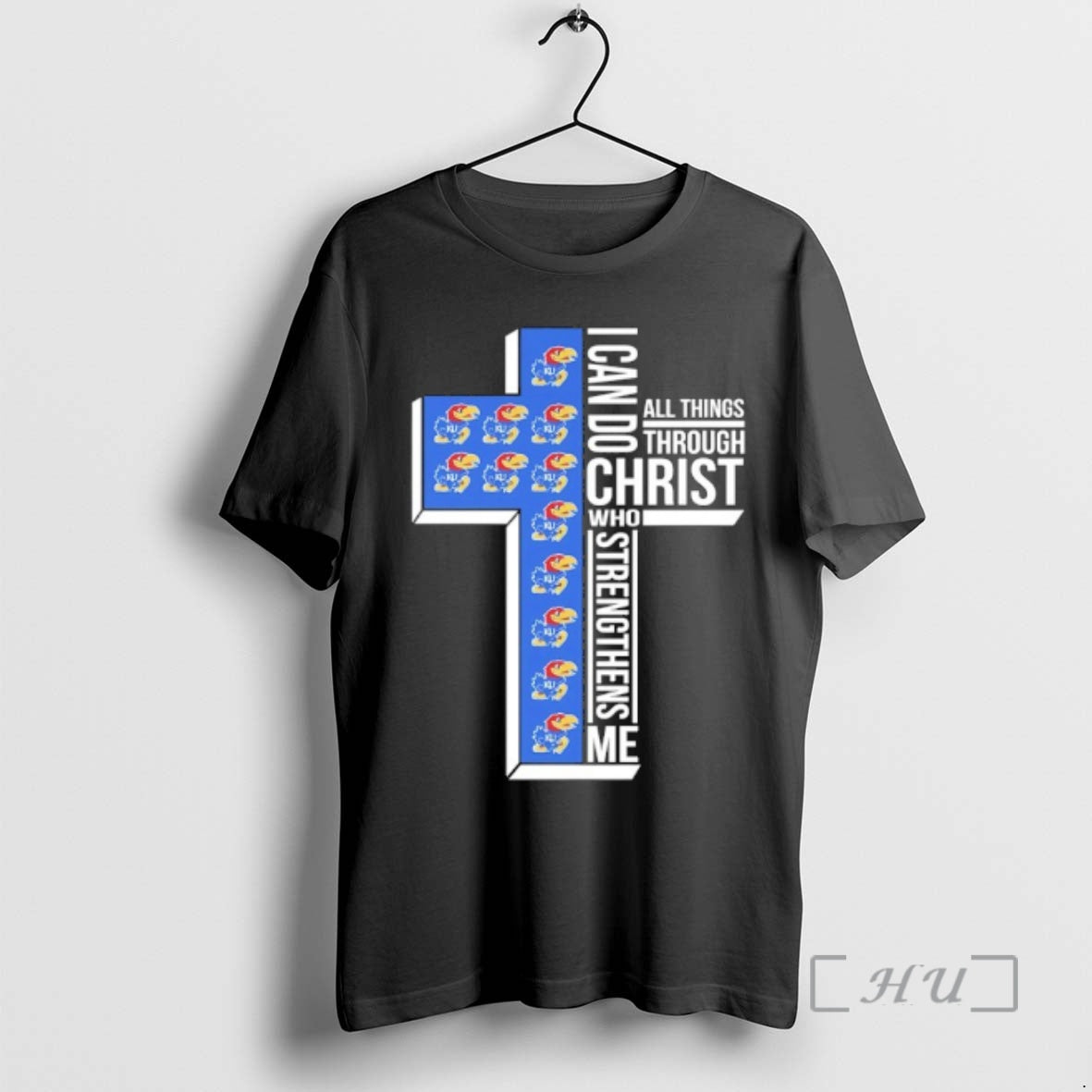 Officials Kansas Jayhawks Cross I Can Do All Things Through Christ Who Strengthen Me Premium T-Shirts, Hoodie, Sweatshirt