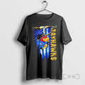Officials Kansas Jayhawks Football Battle Shattered Usa Flag Rip Design T-Shirts, Hoodie, Sweatshirt | AU01DripNestTees.com