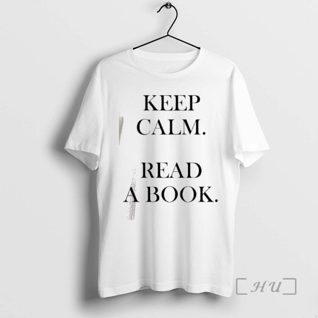 Officials Keep Calm Read A Book Text Simple T-Shirts, Hoodie, Sweatshirt | AU01DripNestTees.com