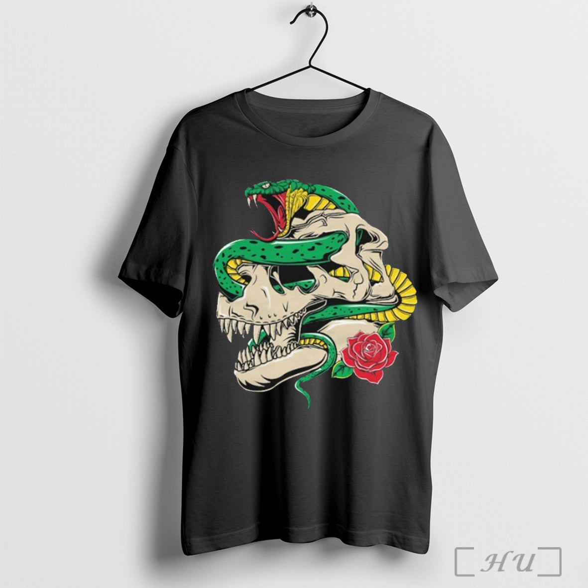 Officials Kentucky Ballistics Traditional T Rex Snake Rose T Shirt