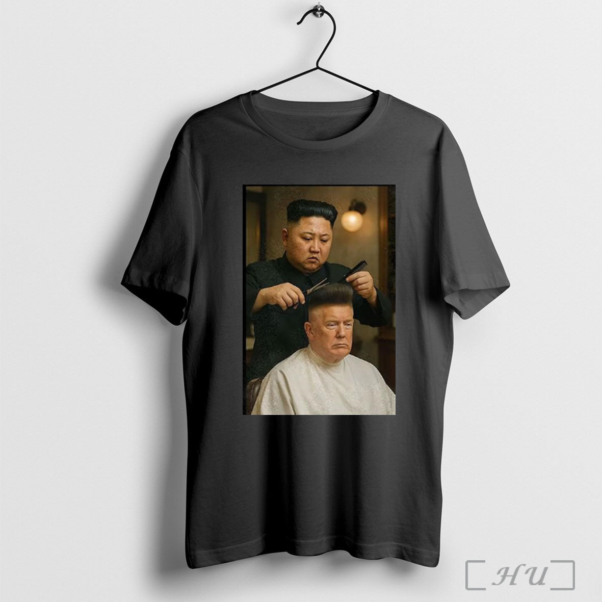 Officials Kim Jong Un Cutting Donald Trumps Hair Funny Meme T T Shirt