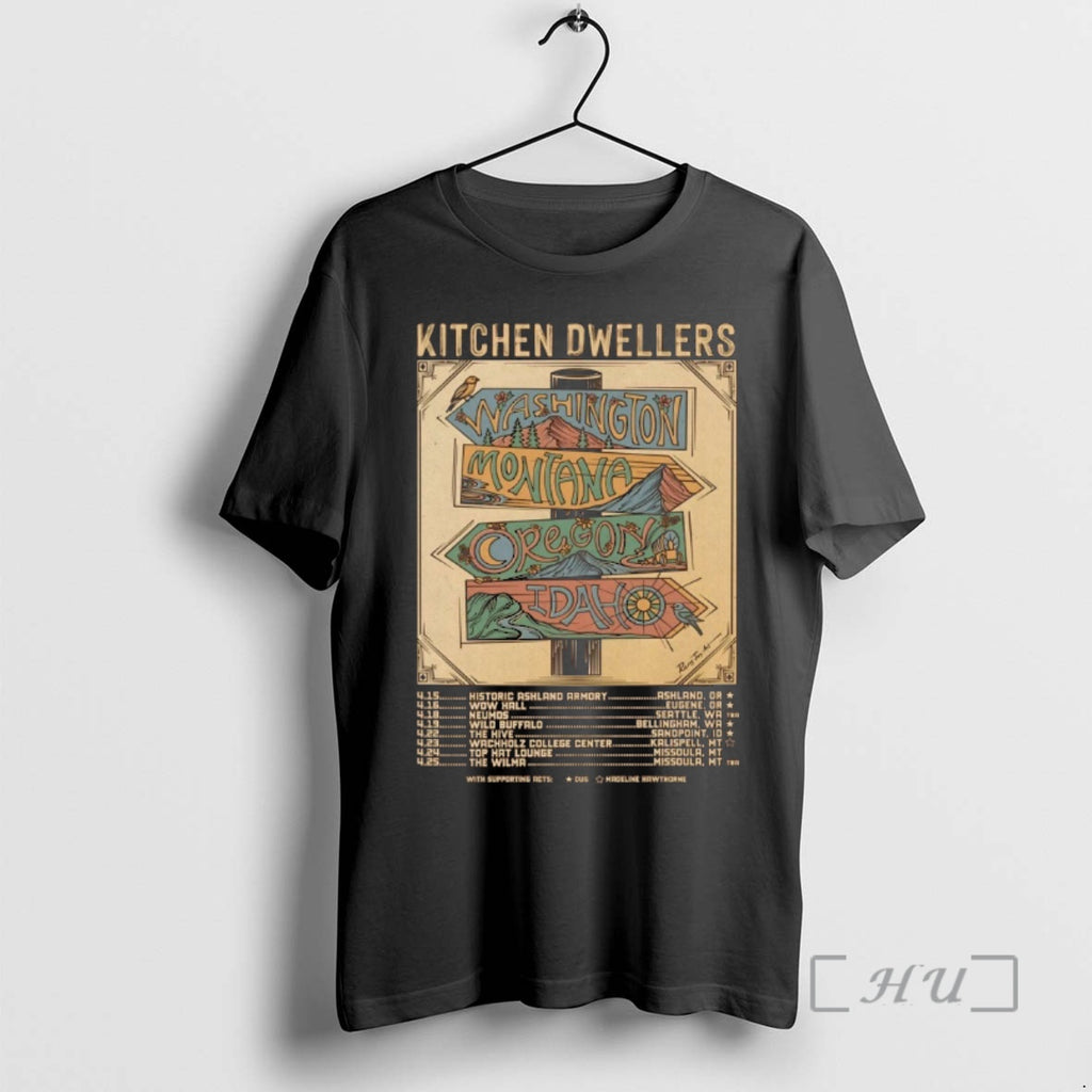Officials Kitchen Dwellers Spring Tour 2026 T-Shirts, Hoodie, Sweatshirt | AU01DripNestTees.com