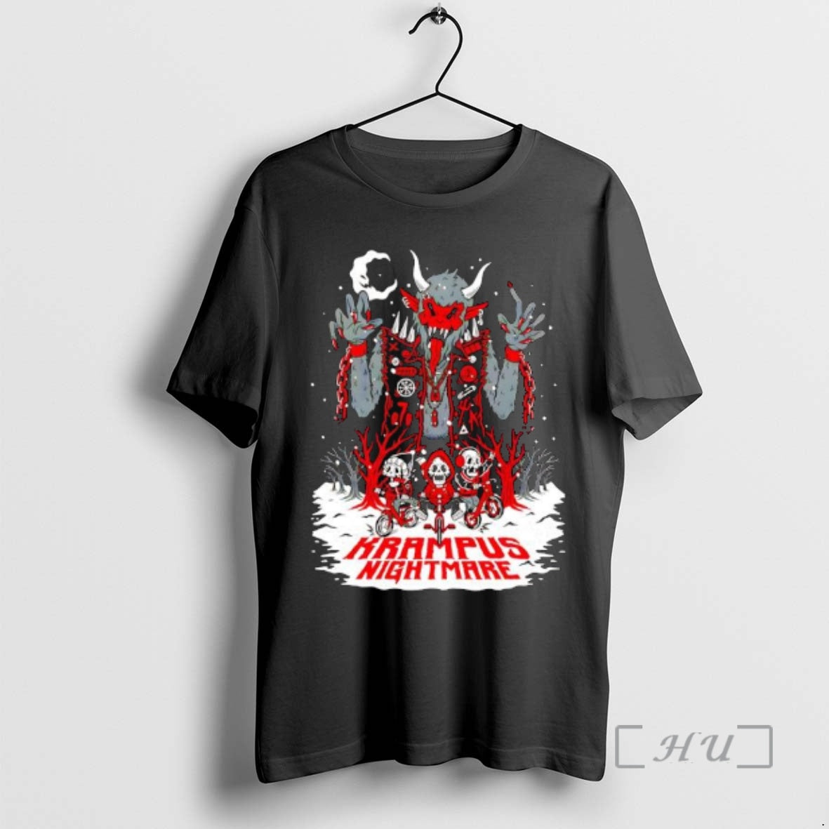 Officials Krampus Nightmare Skeletons Graphic T-Shirts, Hoodie, Sweatshirt | AU01DripNestTees.com