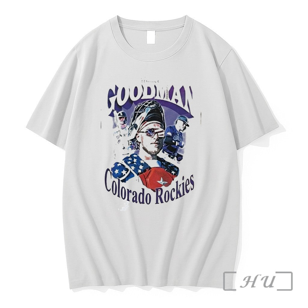 Officials Kyle Freeland Hunter Goodman Colorado Rockies Player Collage Tee