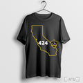 Officials La Galaxy 424 Area Code State T Shirt