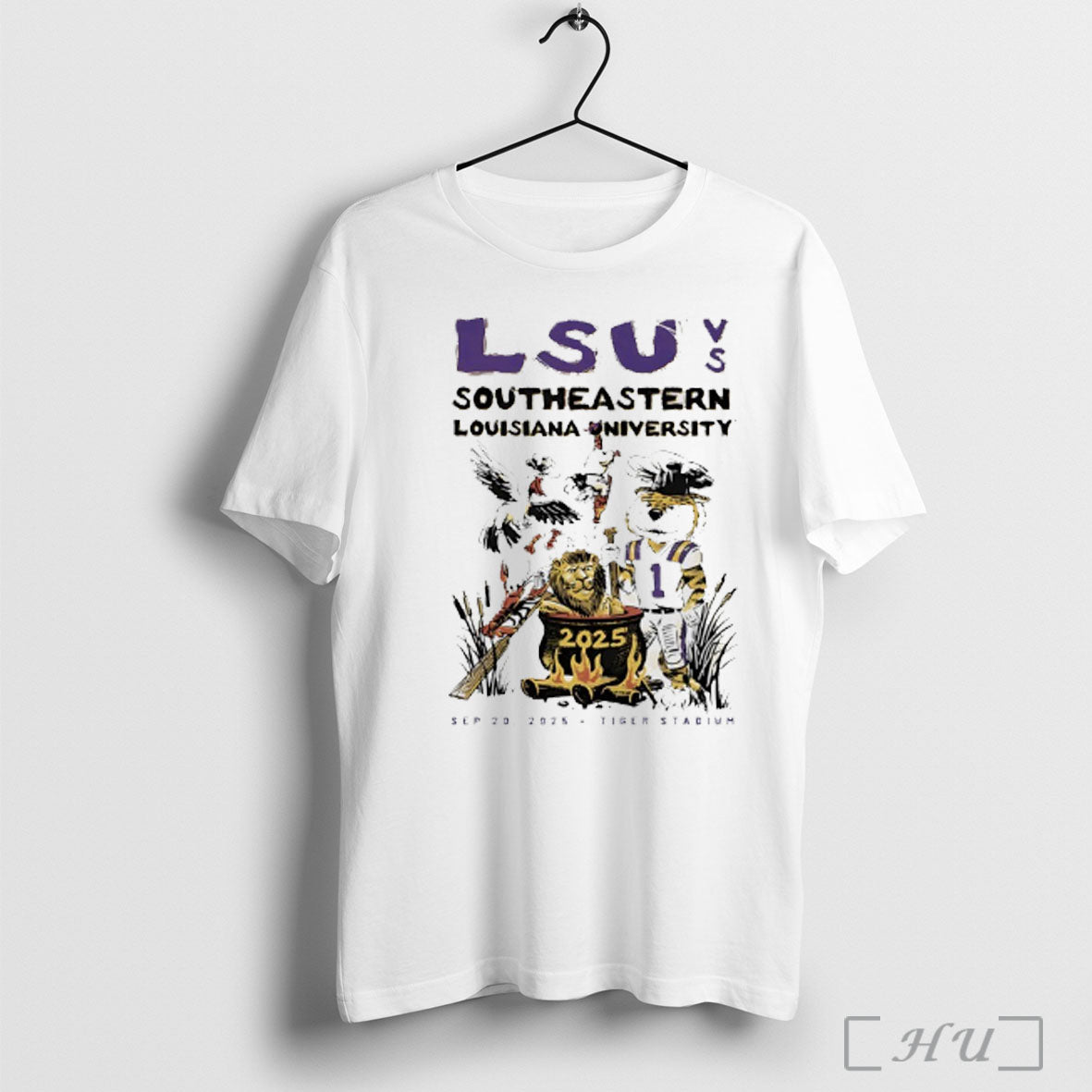 Officials Lsu Vs Southeastern 2025 Game Day Mascot T Shirt