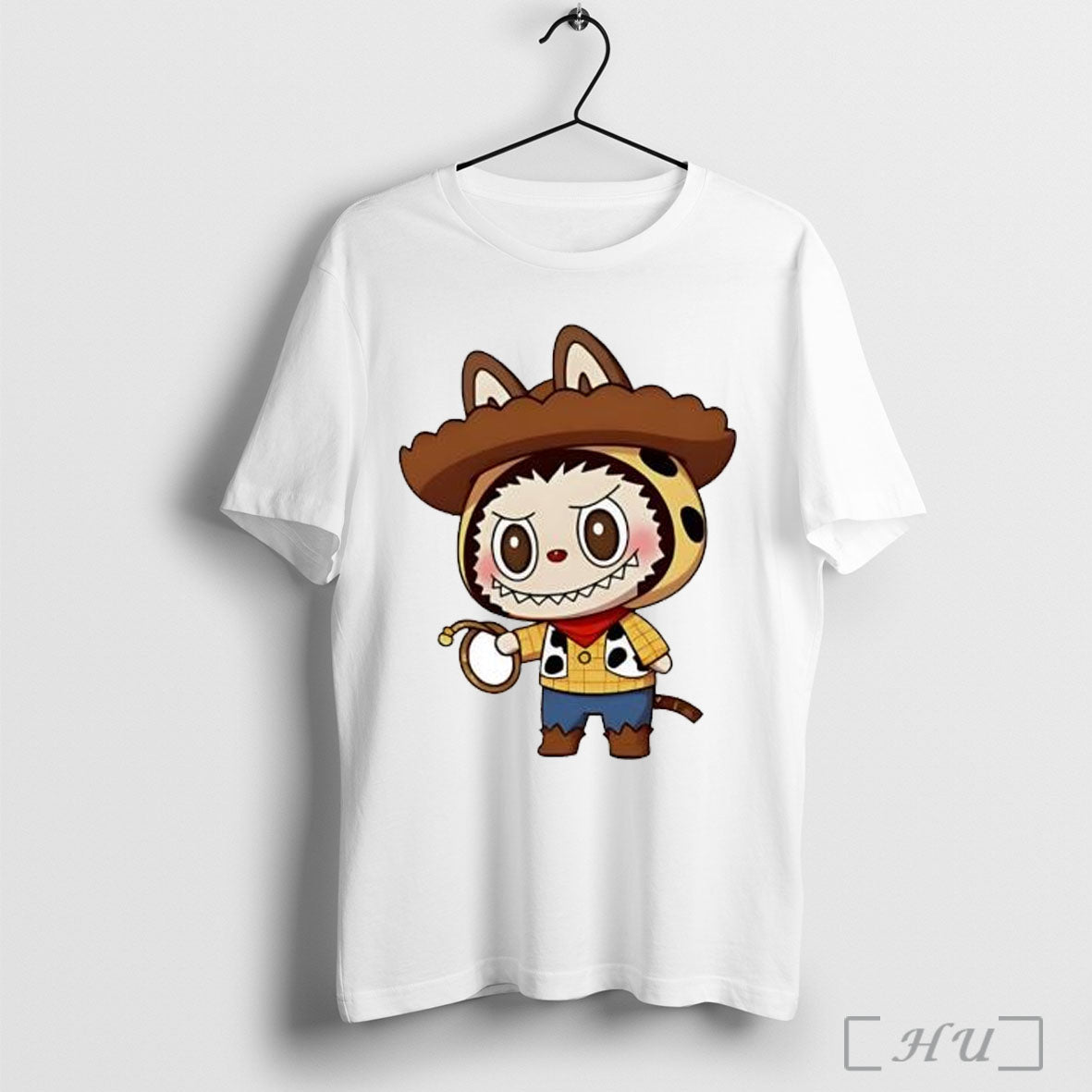 Officials Labubu Woody The Cowboy Holding A Rope T Shirt