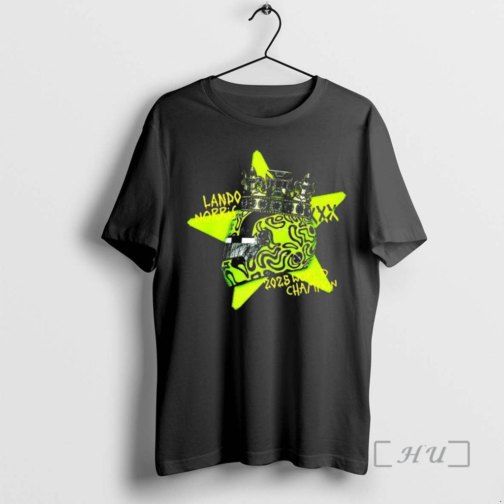 Officials Lando Norris 2025 Drivers World Champion Helmet Crown T-Shirts, Hoodie, Sweatshirt | AU01DripNestTees.com