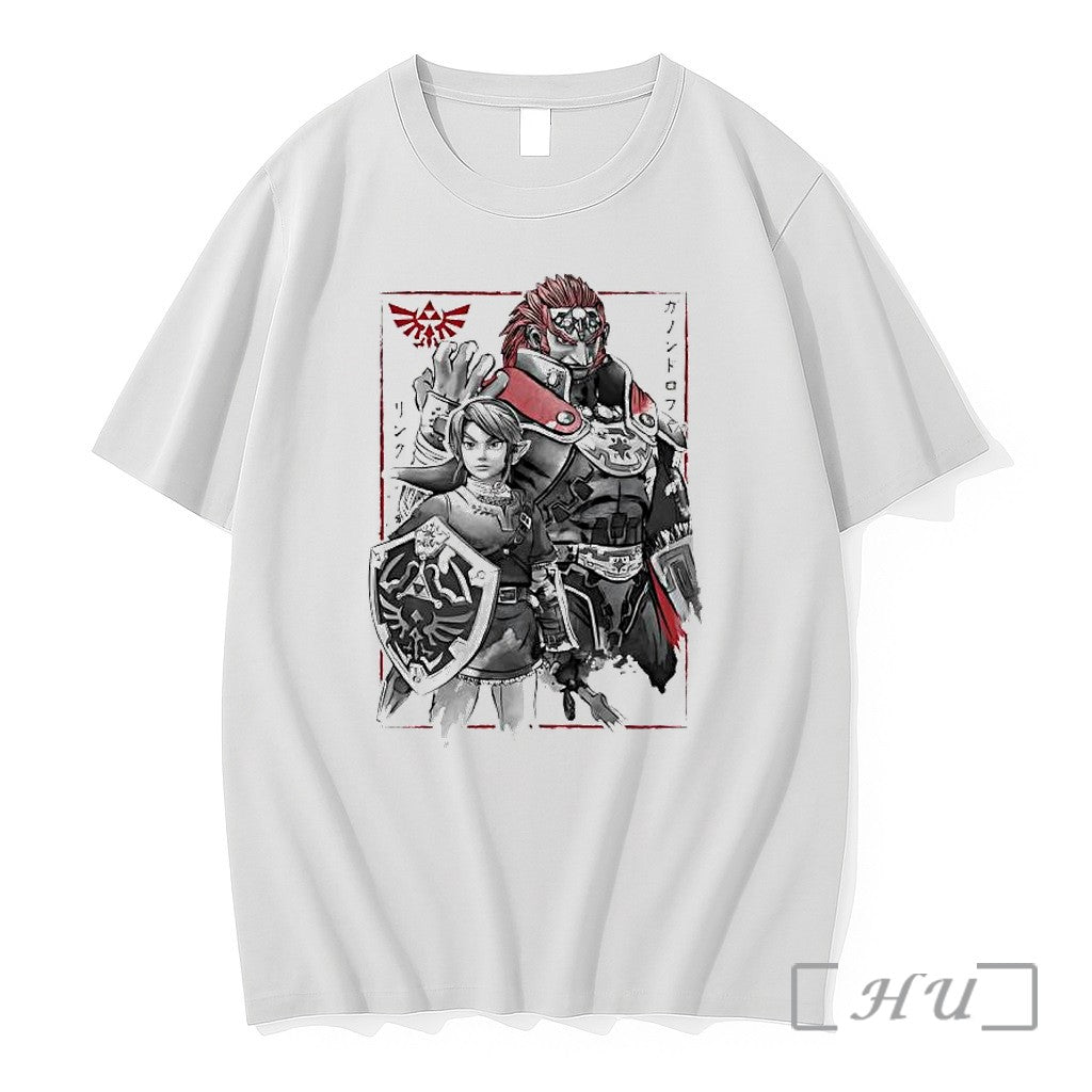 Officials Legend Of Zelda Link Ganondorf Japanese Sumi E Art