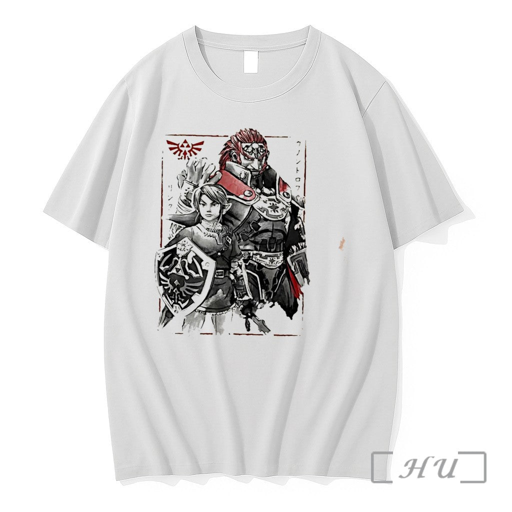 Officials Legend Of Zelda Link Ganondorf Japanese Sumi Tee