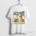 Officials Lets Destroy Ice Abolish Ice Caricature Retro Woman T-Shirts, Hoodie, Sweatshirt | AU01DripNestTees.com