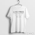 Officials Live Free Freedom Charlie Kirk T Shirt