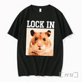 Officials Lock In Hamster Graphic Black Premium T Shirts Sweater Hoodie Jpg