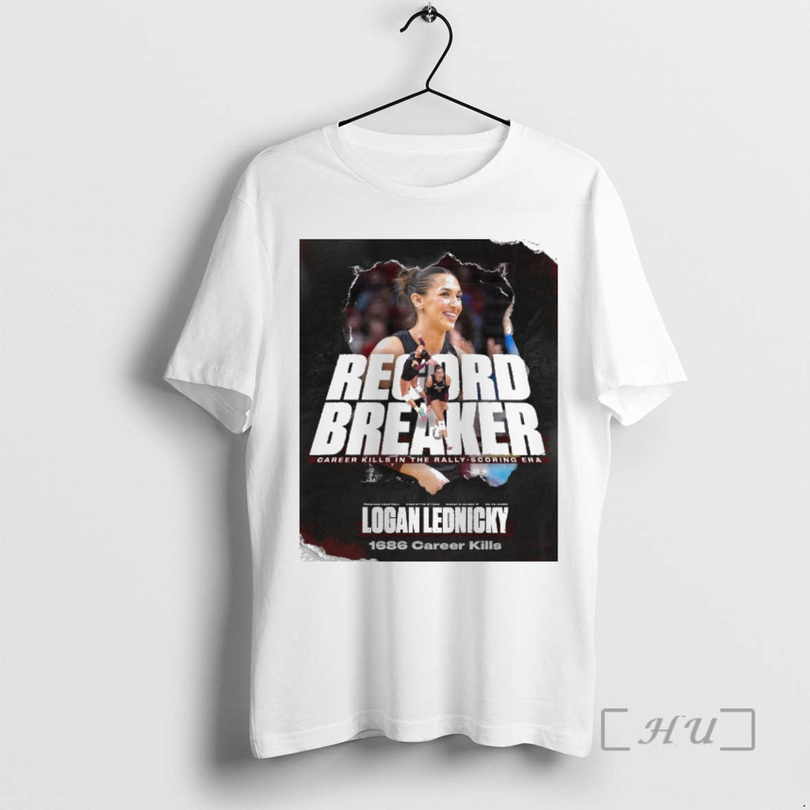 Officials Logan Lednicky Record Breaker Career Kills In The Rally Scoring Era Premium T Shirts Hoodie, Sweatshirt