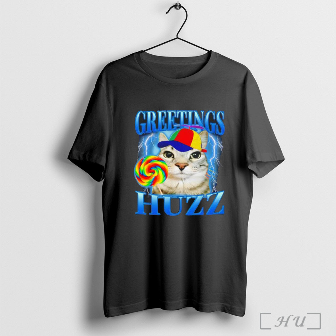 Officials Lollipop Cat Meme Greetings Huzz Funny Silly Cats Humor T Shirt