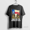 Officials Long Live The Republic Of Texas Bull Head T-Shirts, Hoodie, Sweatshirt | AU01DripNestTees.com