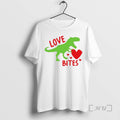 Officials Love Bites Valentine Dinosaur T-Shirts, Hoodie, Sweatshirt | AU01DripNestTees.com