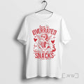Officials Love Is Overrated Pass The Snacks Valentines Day T-Shirts, Hoodie, Sweatshirt | AU01DripNestTees.com