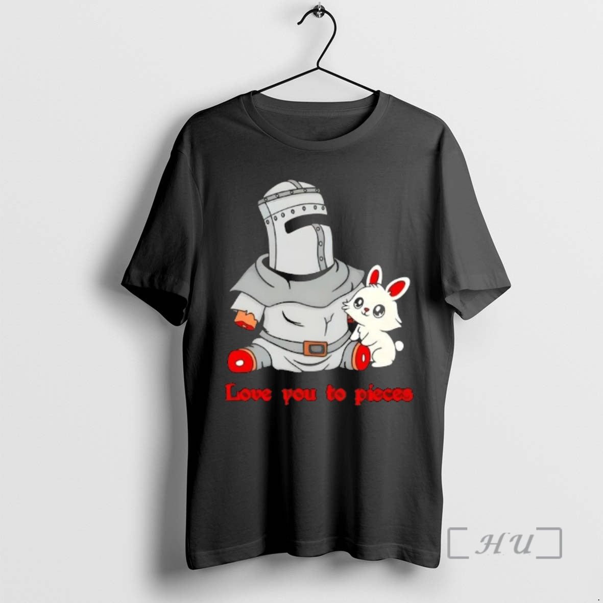 Officials Love You To Pieces Knight And Bunny Cartoon T-Shirts, Hoodie, Sweatshirt | AU01DripNestTees.com