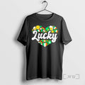 Officials Lucky Heart Patricks Day Retro T-Shirts, Hoodie, Sweatshirt | AU01DripNestTees.com