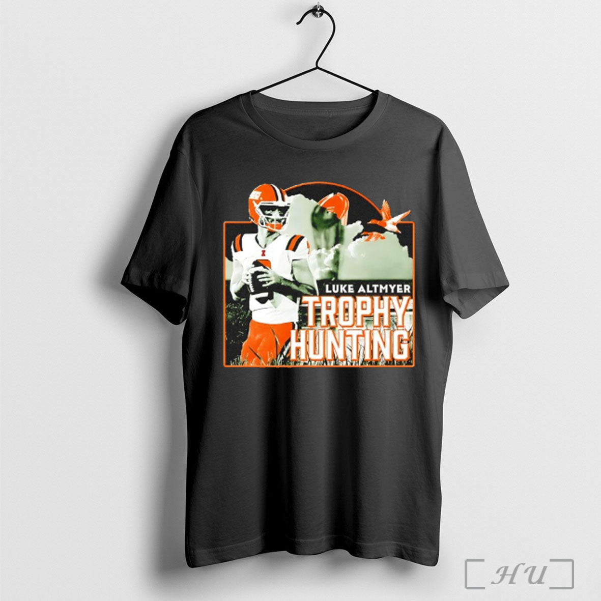 Officials Luke Altmyer Trophy Hunting Illinois Fighting Illini Football T Shirt