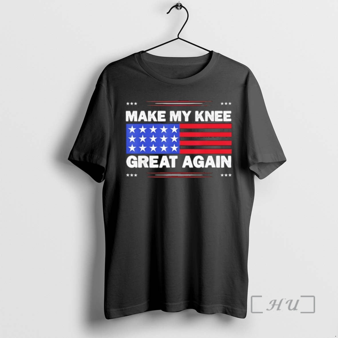Officials Make My Knee Great Again Injury Healing Joke American Flag Premium T Shirts Sweater Hoodie, Sweatshirt