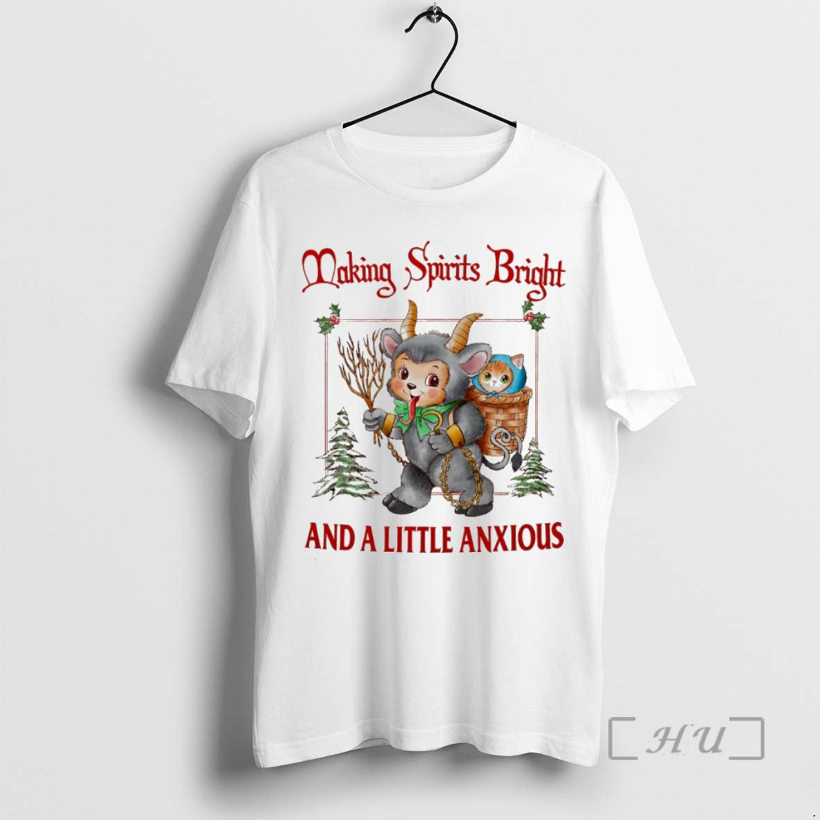 Officials Making Spirits Bright And A Little Anxious Circle T-Shirts, Hoodie, Sweatshirt | AU01DripNestTees.com