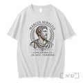 Officials Marcus Aurelius Roman Emperor Stoic Philosopher Concentra Te In Hoc Tempore Premium T Shirts
