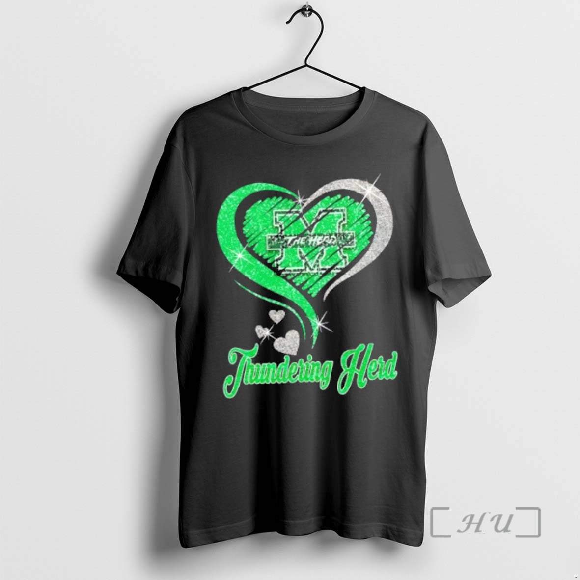 Officials Marshall Thundering Herd Football In Glitter Heart Fans T-Shirts, Hoodie, Sweatshirt | AU01DripNestTees.com