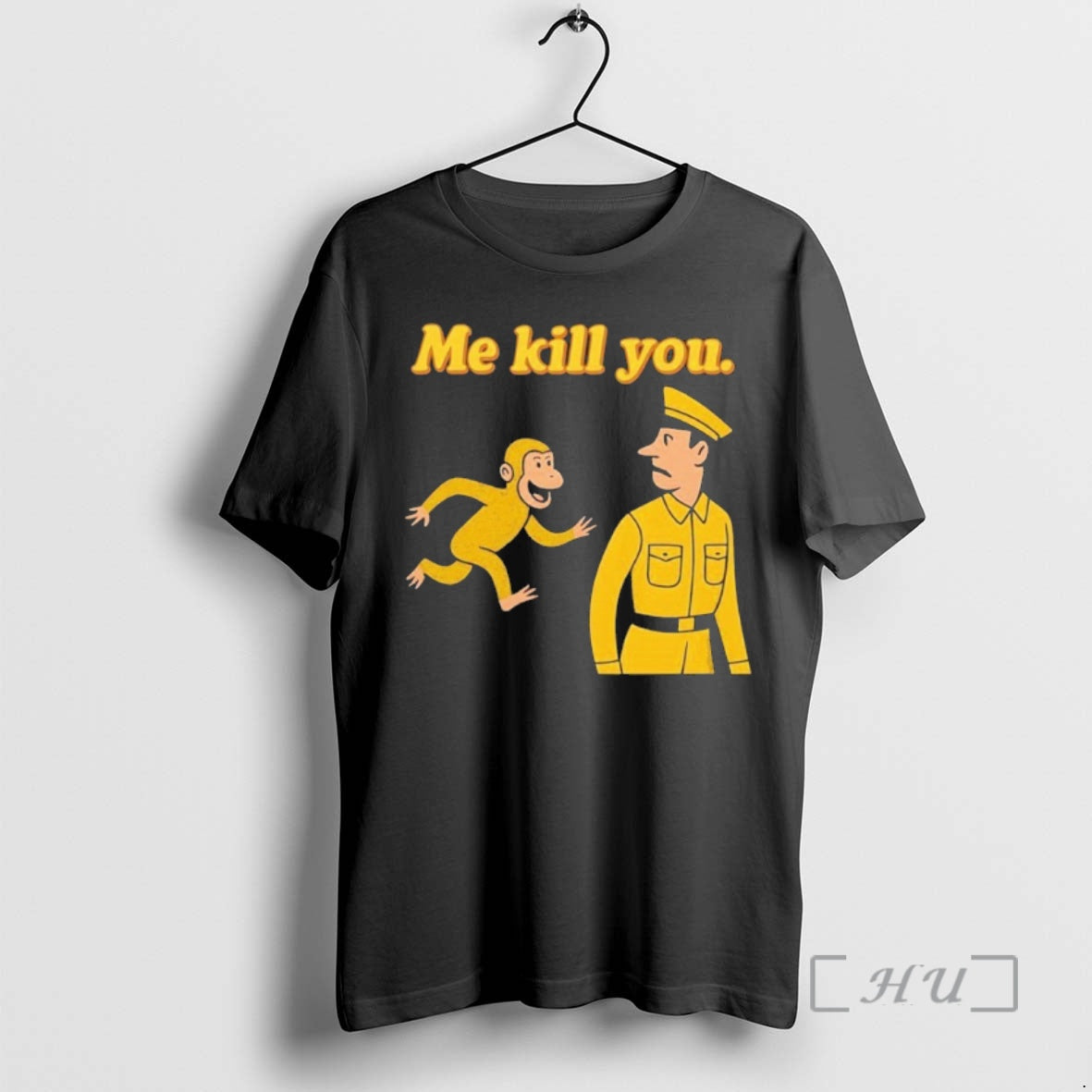 Officials Me Kill You Monkey Cartoon Warning T-Shirts, Hoodie, Sweatshirt | AU01DripNestTees.com