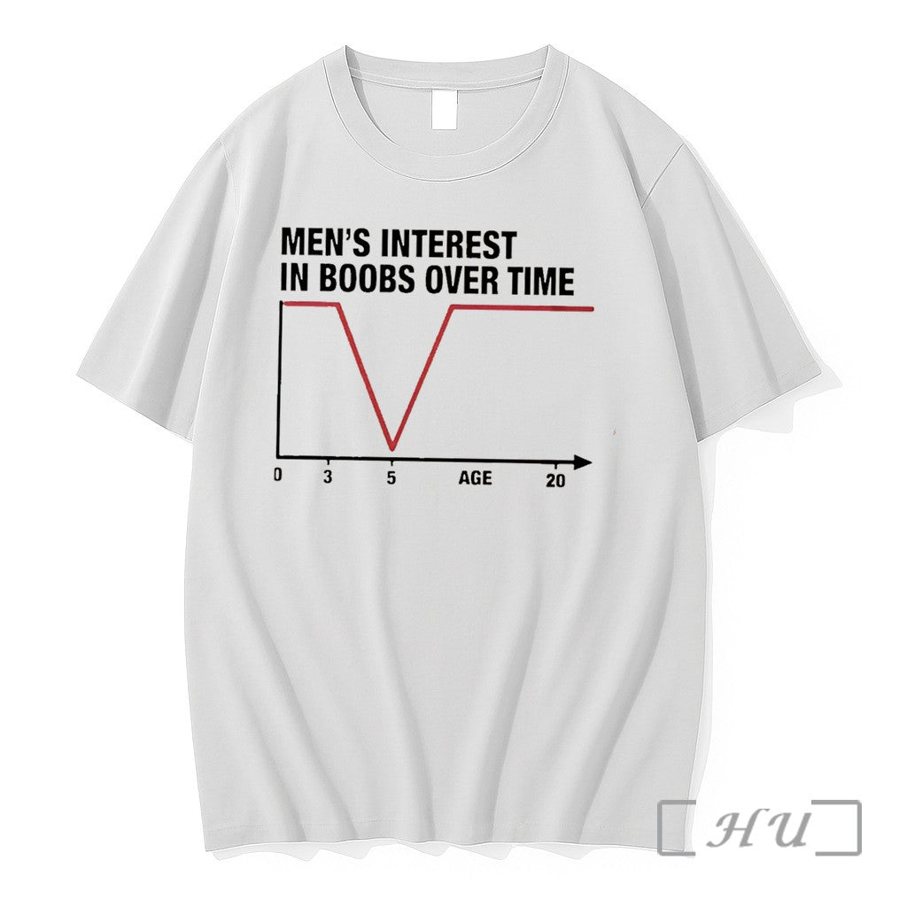 Officials Mens Interest In Boobs Over Time Tee