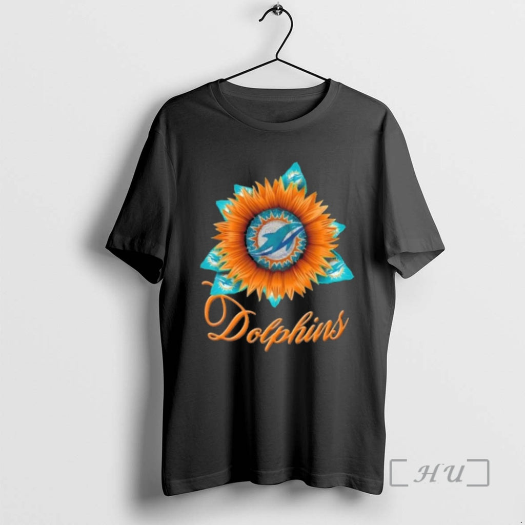 Officials Miami Dolphins Football X Sunflower Graphic T-Shirts, Hoodie, Sweatshirt | AU01DripNestTees.com