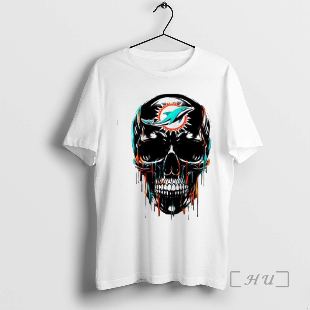 Officials Miami Dolphins Skull Black Art T-Shirts, Hoodie, Sweatshirt | AU01DripNestTees.com