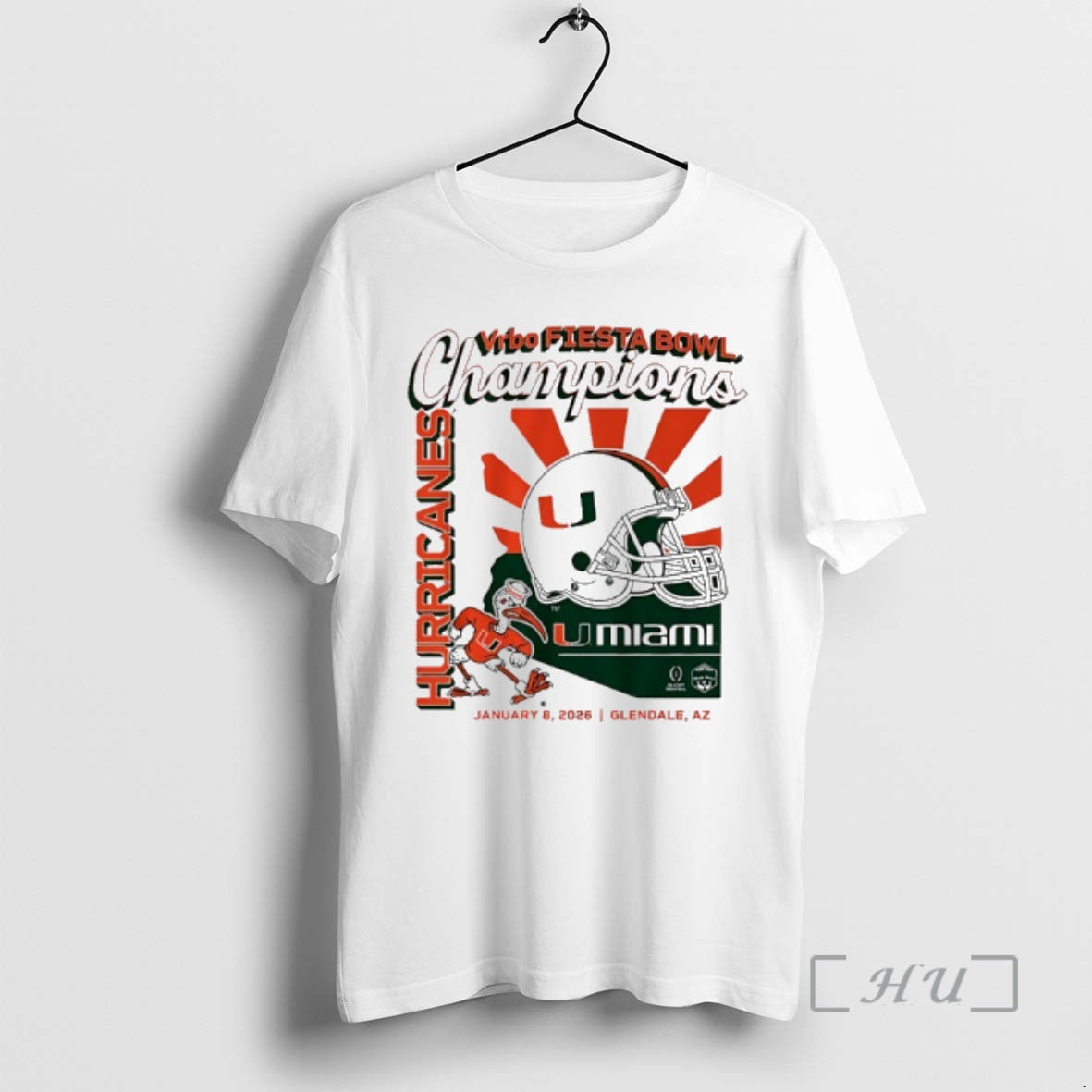 Officials Miami Football Cfp Vrbo Fiesta Bowl Champions Helmet Vintage T-Shirts, Hoodie, Sweatshirt | AU01DripNestTees.com