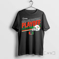 Officials Miami Huricanes 2025 2026 College Football Playoff Stripe Helmet T-Shirts, Hoodie, Sweatshirt