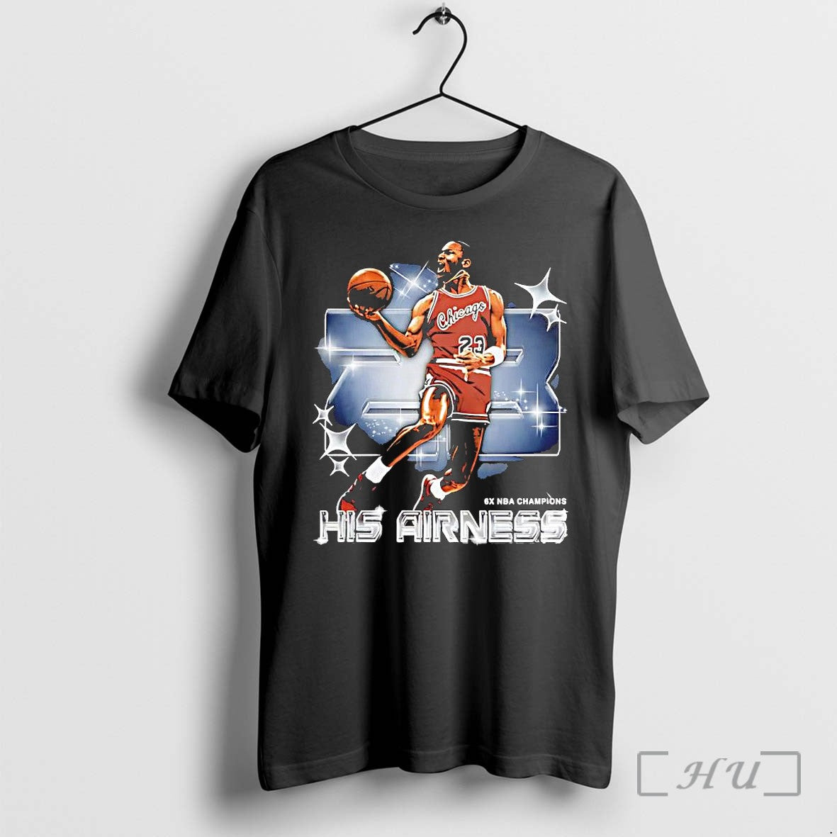 Officials Michael Jordan His Airness Chicago Bulls 23 6x Nba Champions Premium T Shirts Sweater