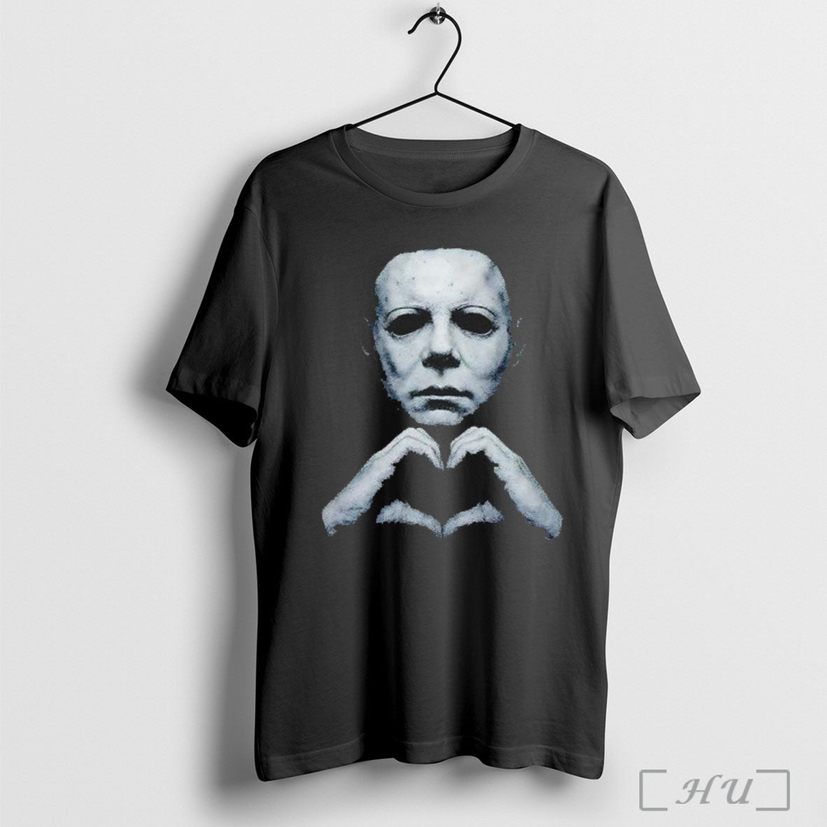 Officials Michael Myers Creepy Heart Hands Halloween Character T Shirt