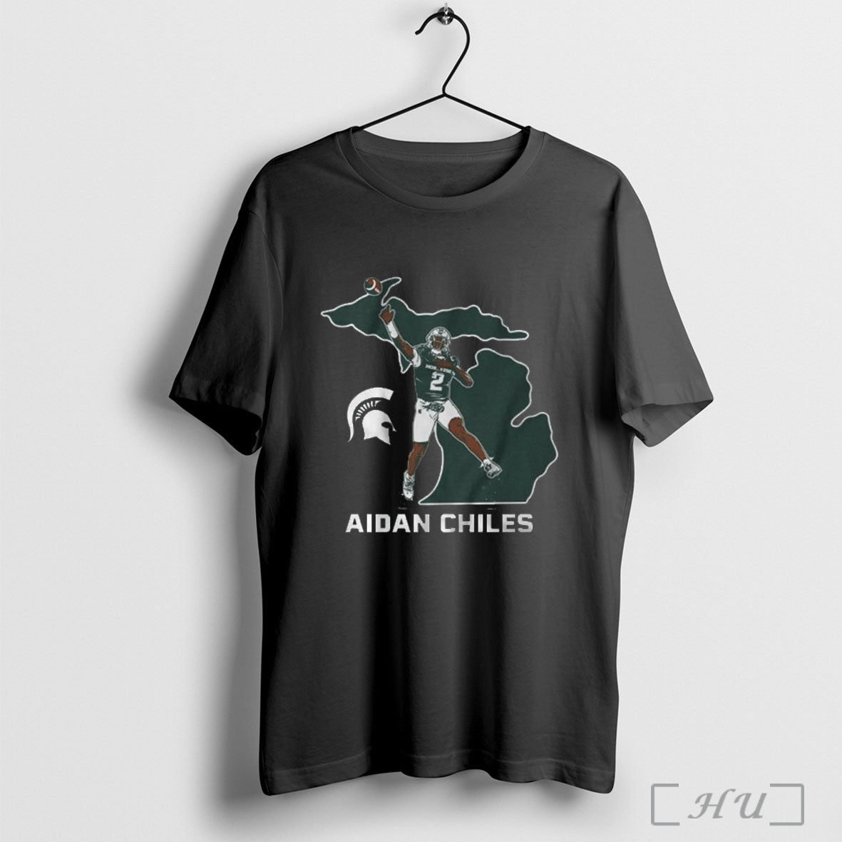 Officials Michigan State Football Aidan Chiles State Star T Shirt