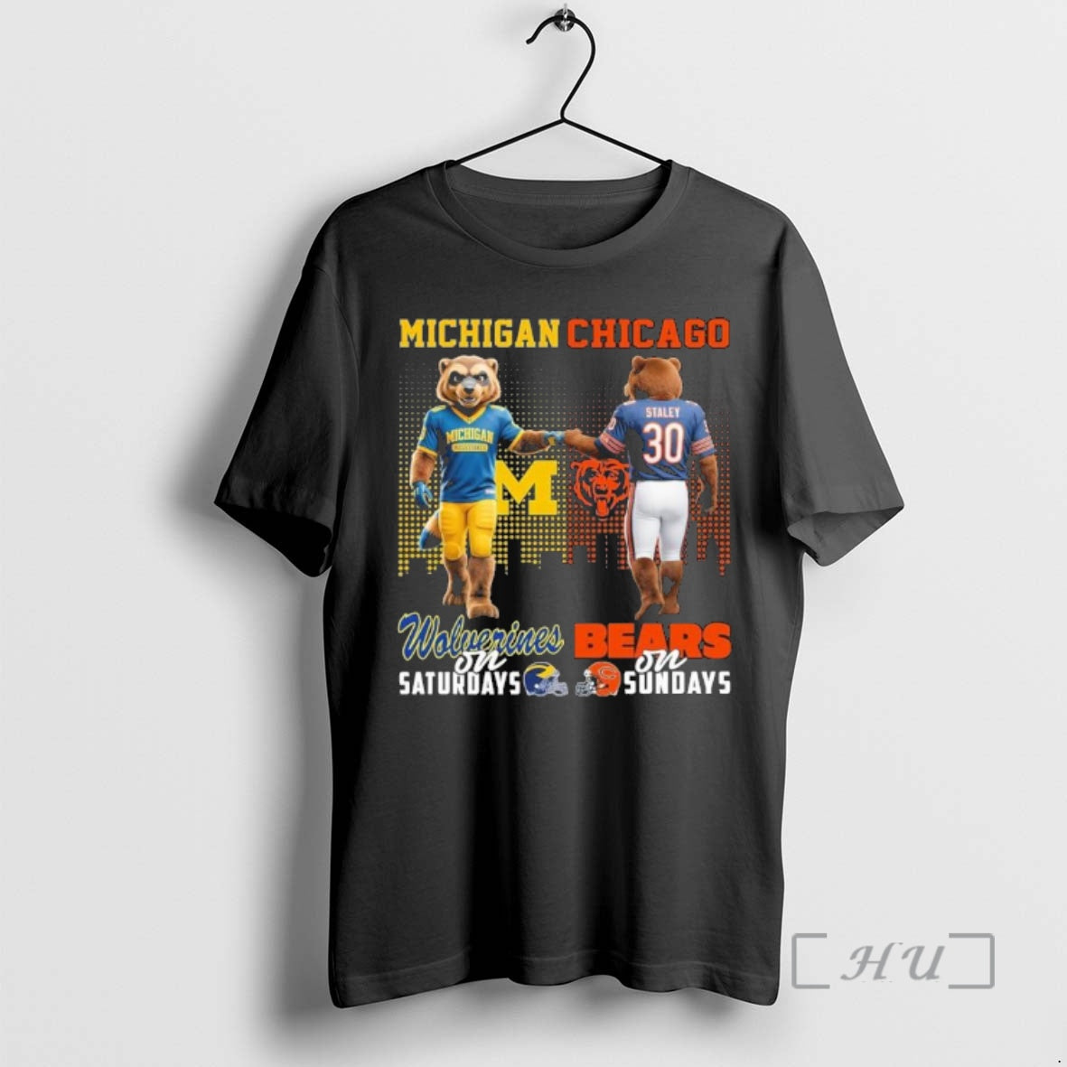 Officials Michigan Vs Bears Mascot On Saturdays And On Sundays T-Shirts, Hoodie, Sweatshirt | AU01DripNestTees.com